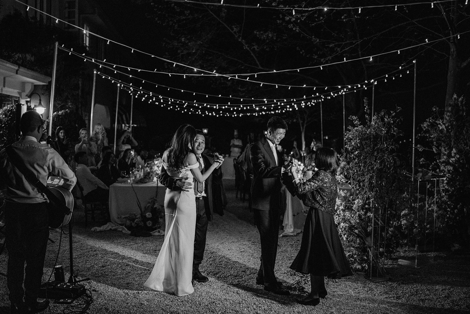 first dance under the stars at Redleaf